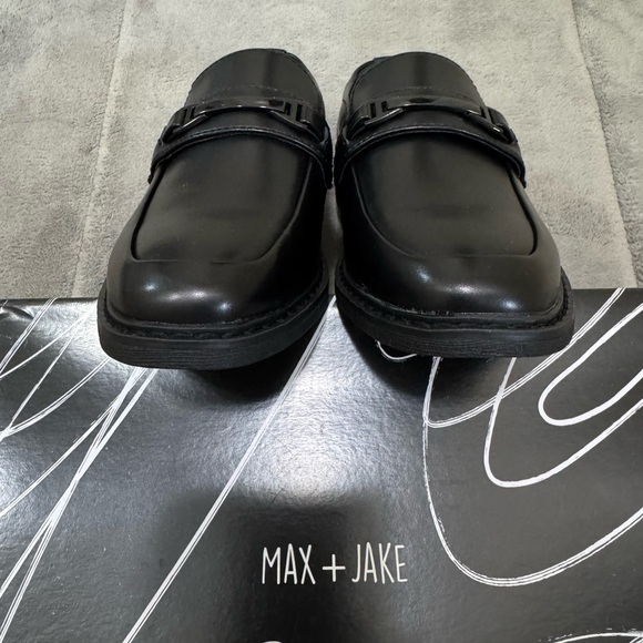 Max + Jake Black Kids Dress Shoes - Picture 6 of 9